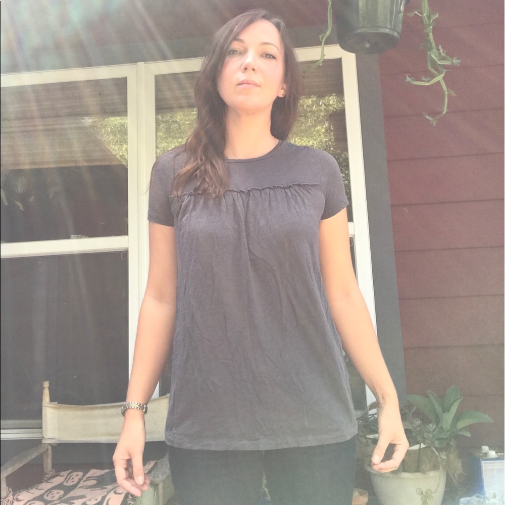 J Crew top with Ruffle - Picture 3 of 4